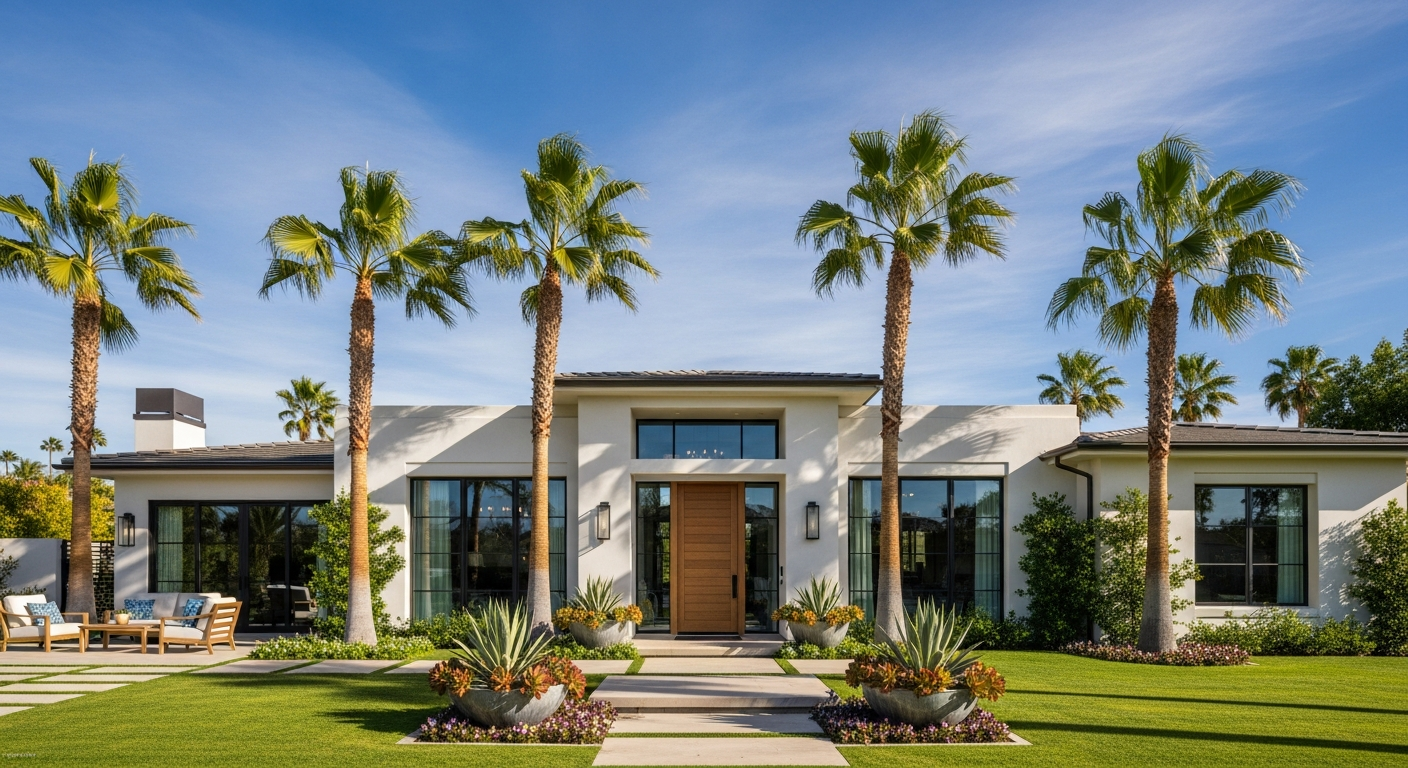Beautiful Southern California home exterior