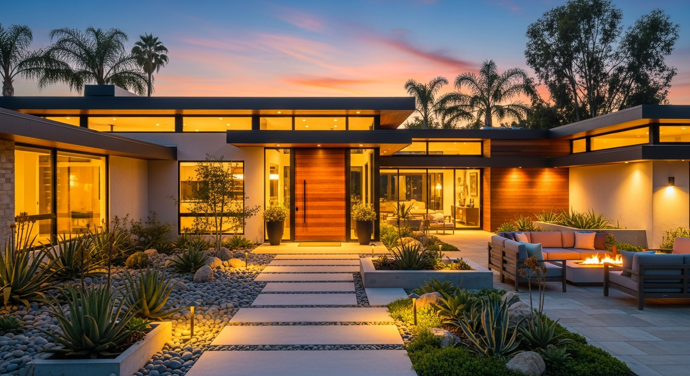 Beautiful Southern California home exterior