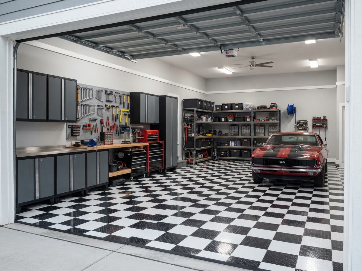 Heavy-Duty Workshop Garage