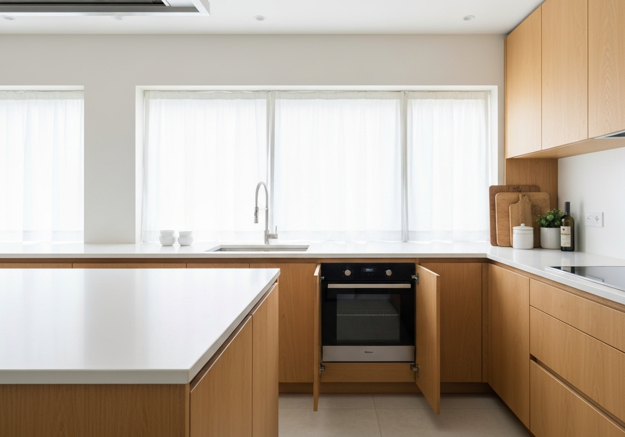 Light oak kitchen