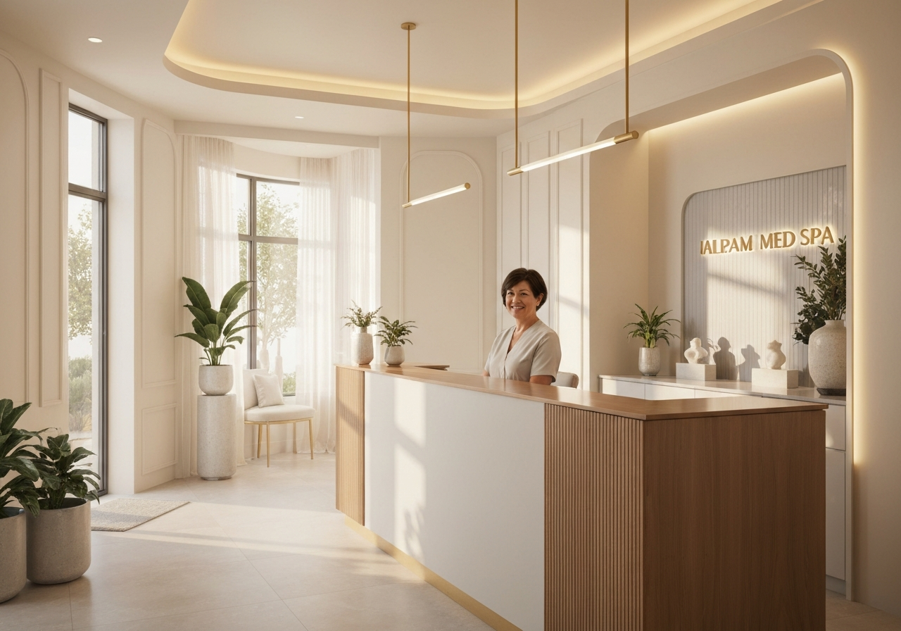 Professional local business reception area — AI receptionist automation for appointments and customer service
