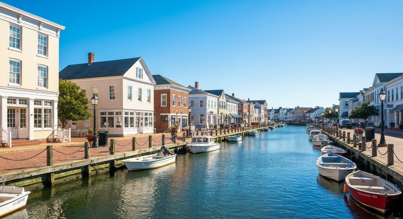 Lewes Delaware Waterfront and Historic Downtown