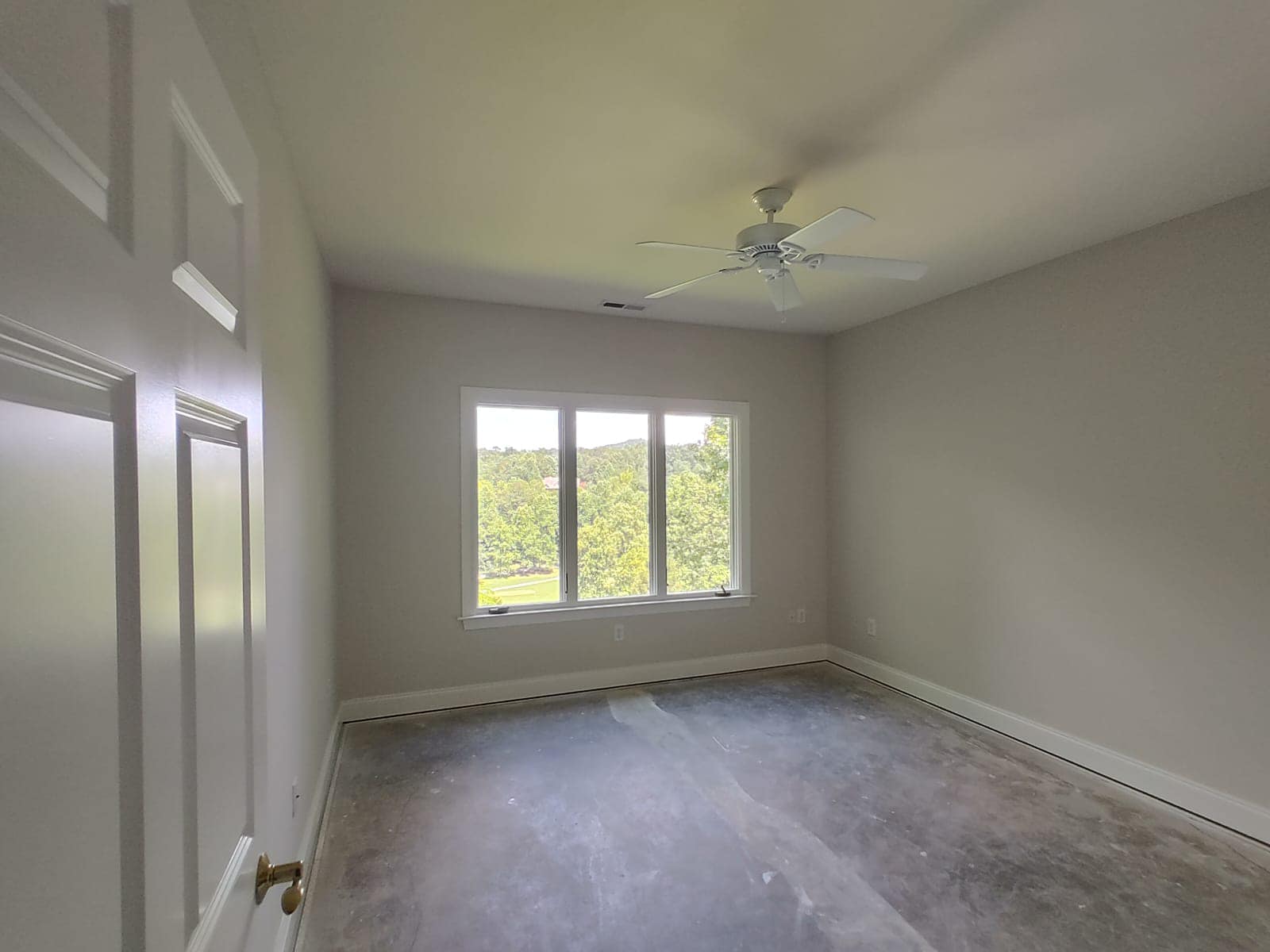 Finished interior bedroom
