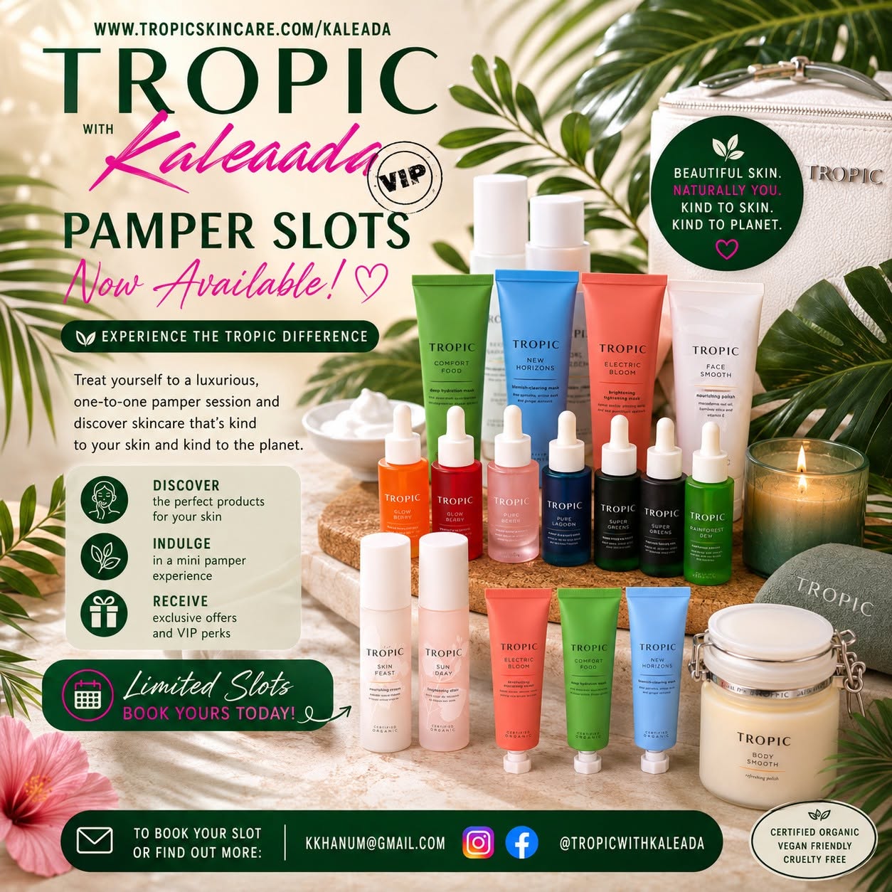 Pamper Slots Now Available