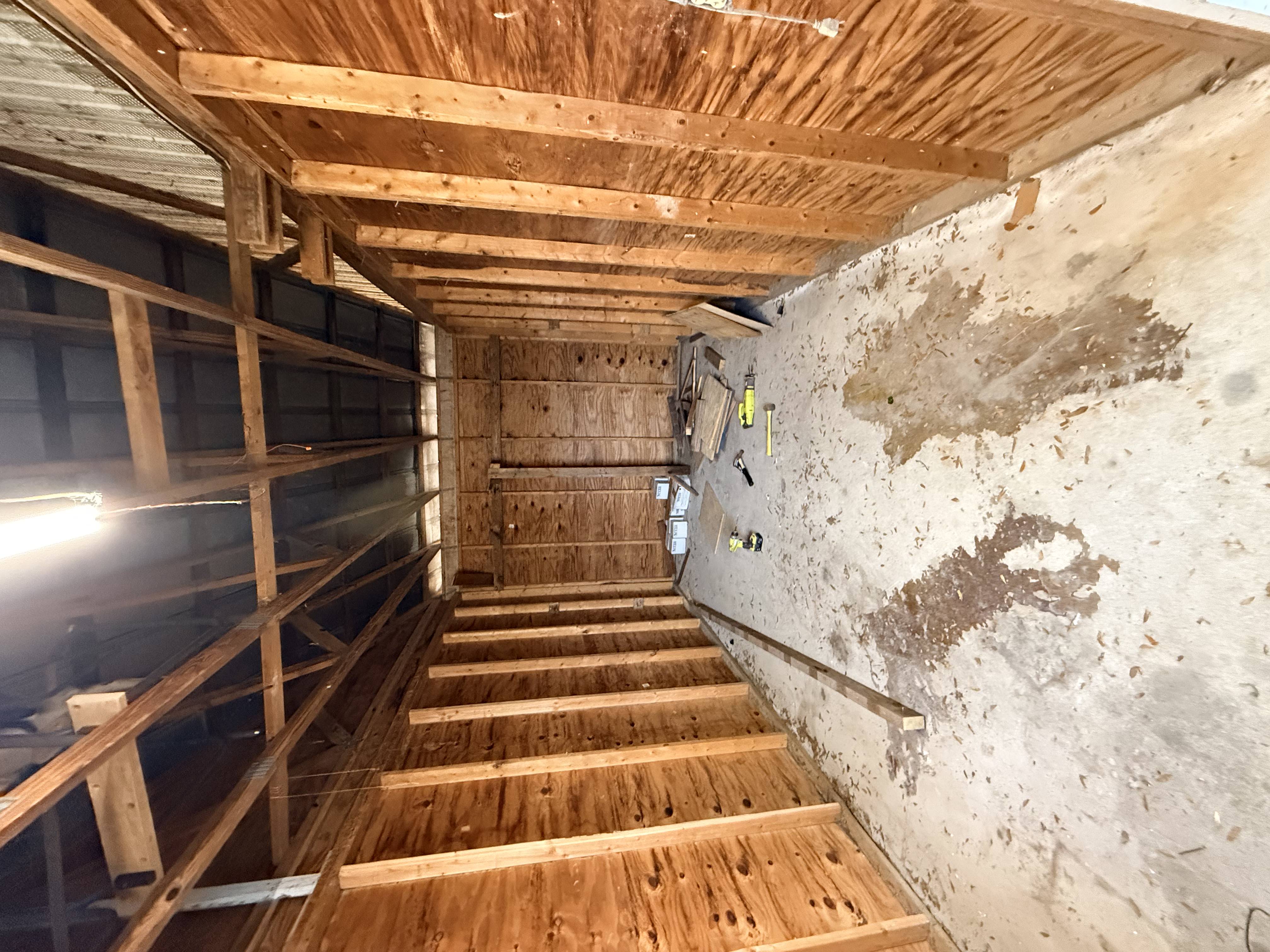 Before renovation framing