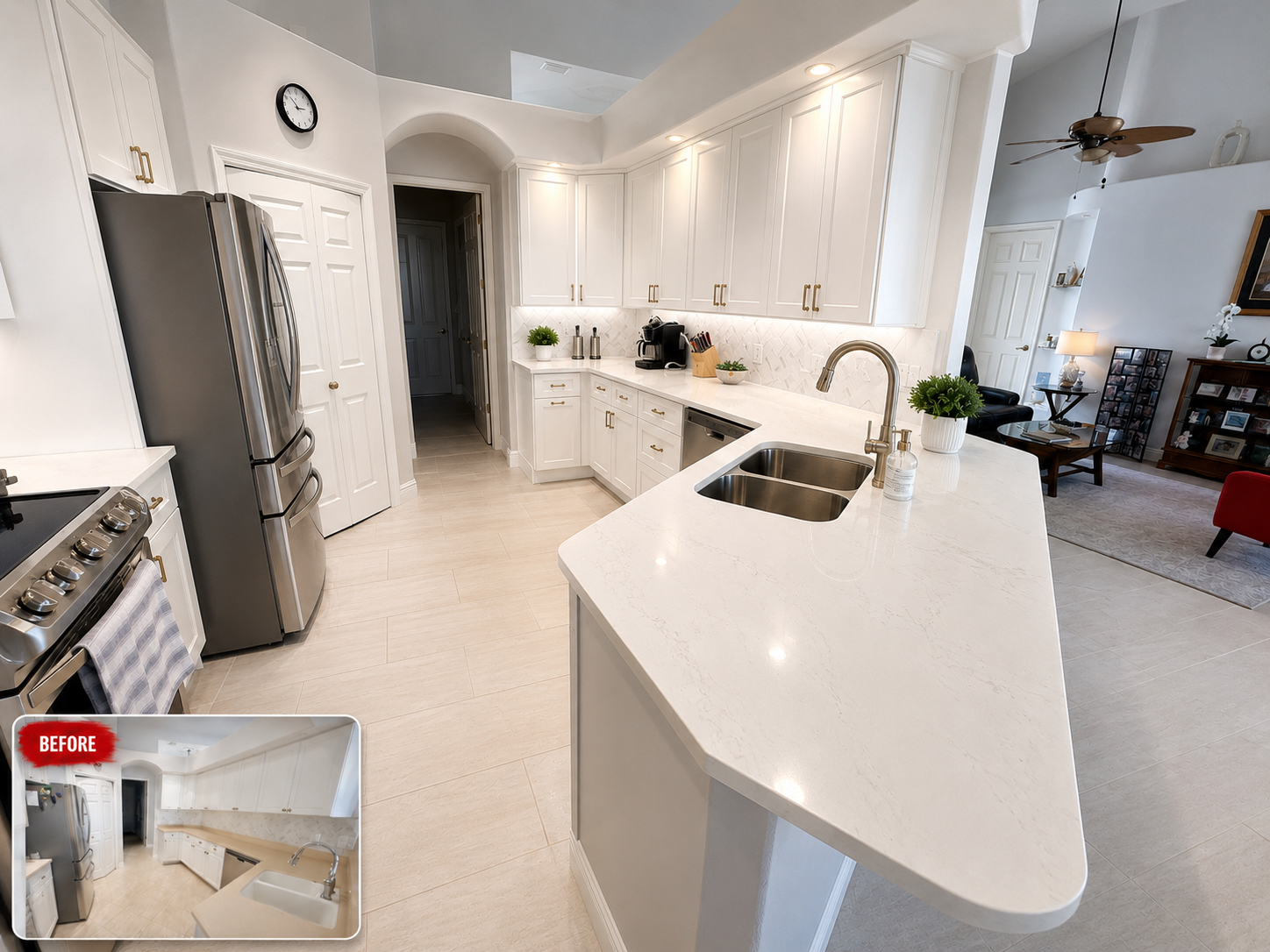 Featured Kitchen Transformation Before and After