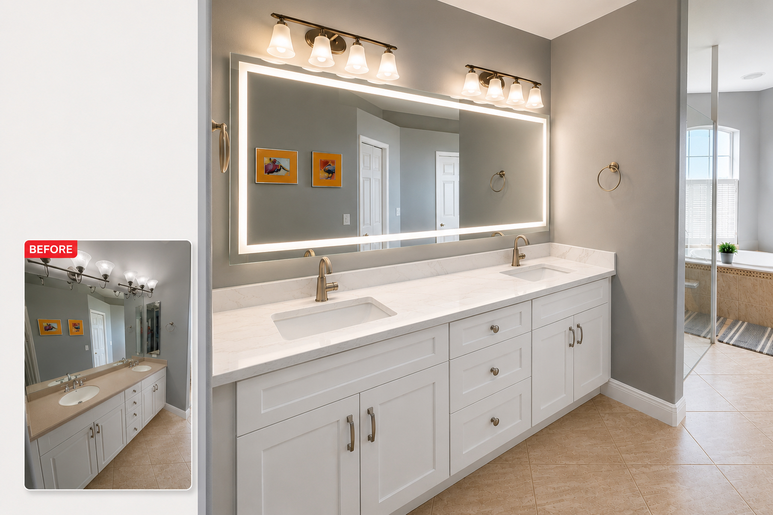 Bathroom Vanity Upgrade