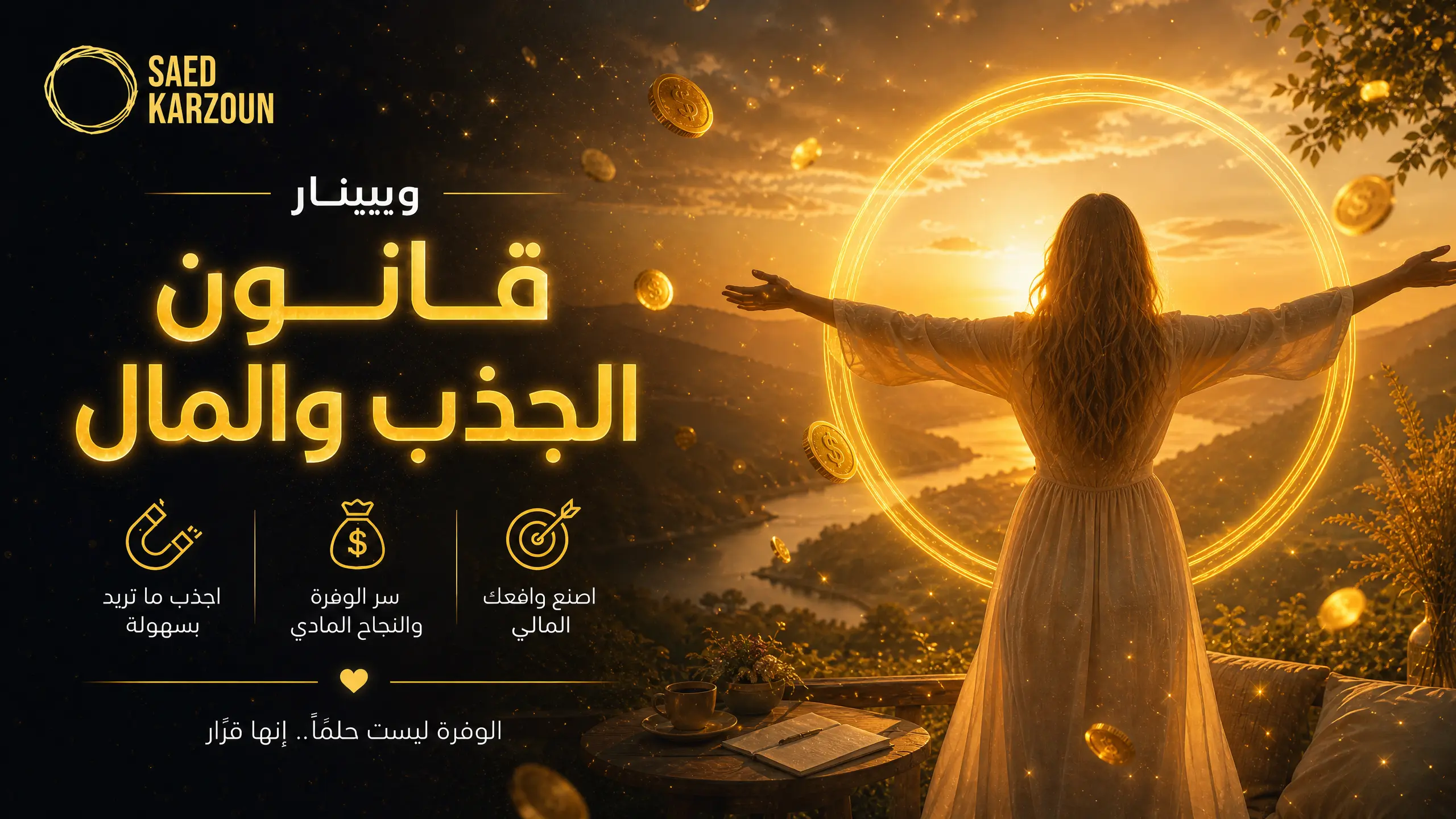 ويبنار قانون الجذب والمال