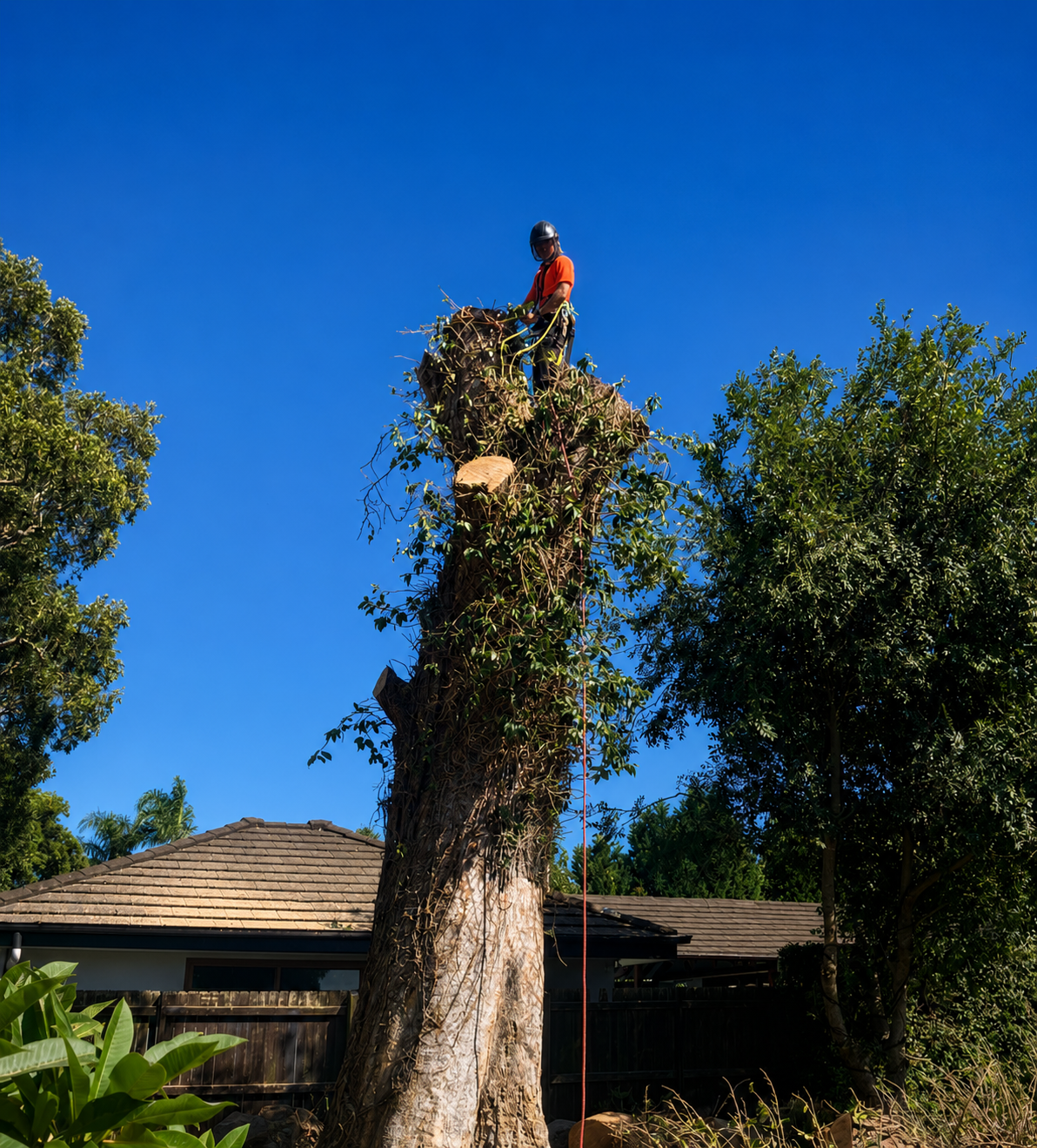 Arborist working in Newport