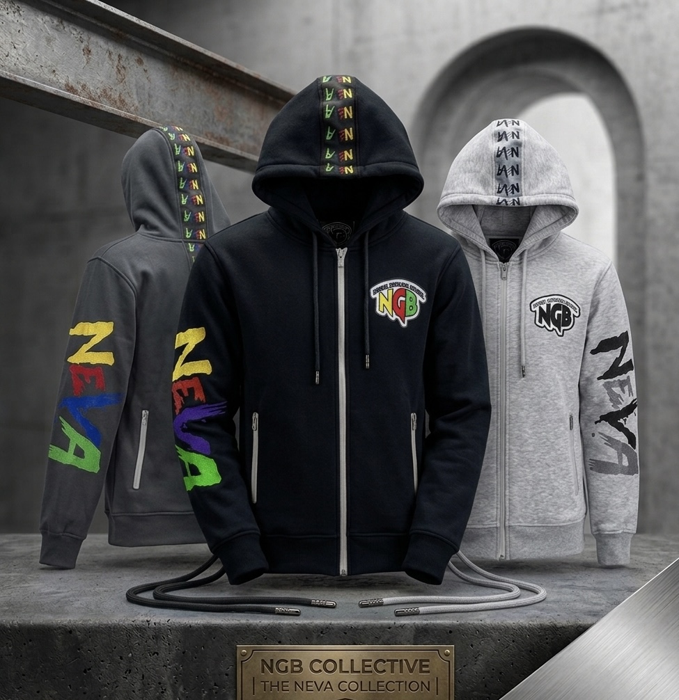 NGB Zip Hoodies Collection - Premium Streetwear by Nevagoingback