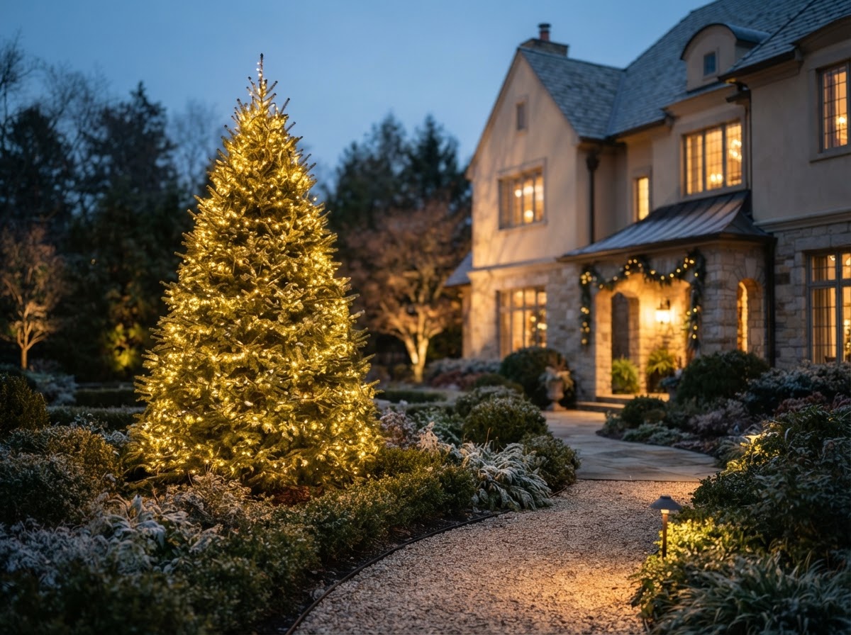 Tree & Landscape holiday lighting design inspiration