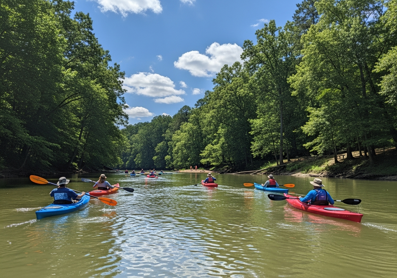 Kayaking on the Chattahoochee River