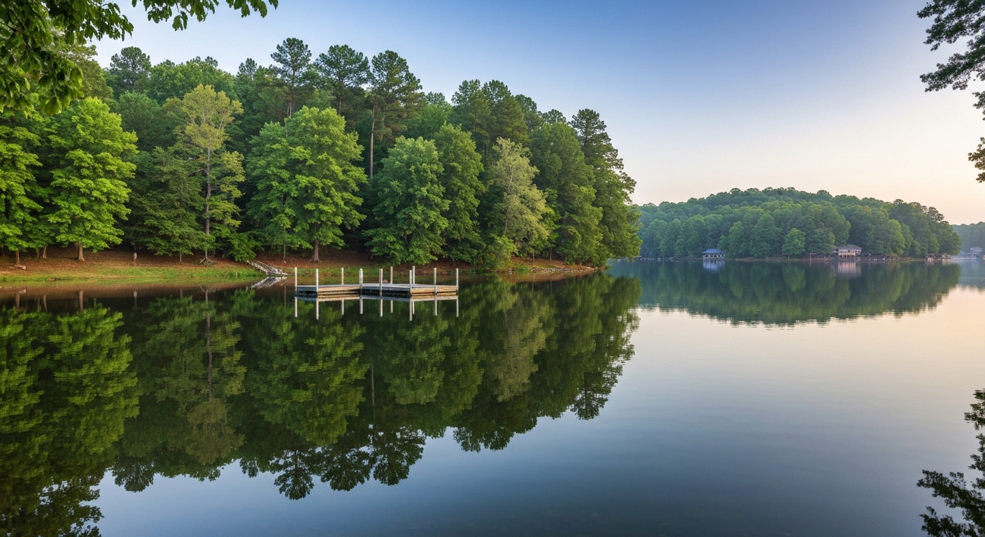 Peaceful morning on Lake Allatoona