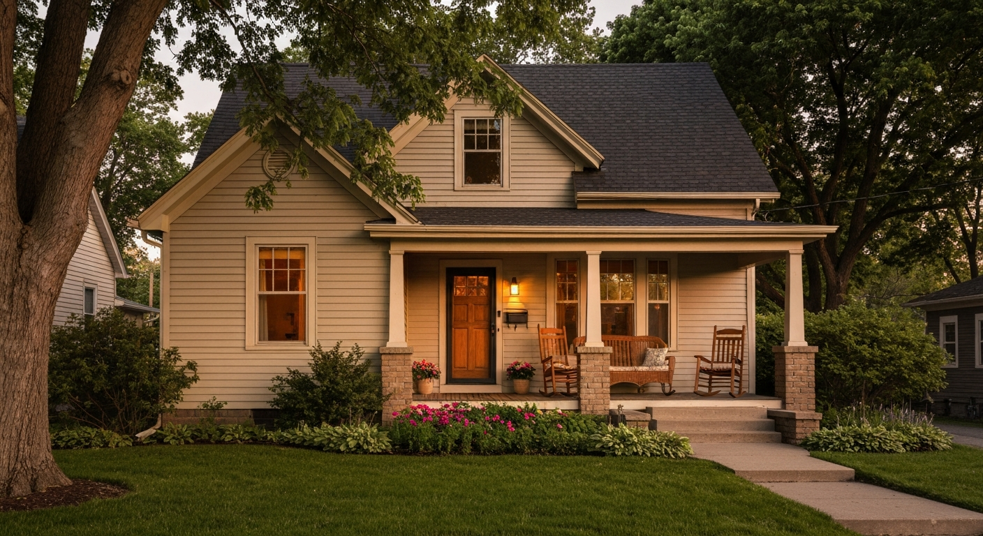 A mature suburban home evoking family legacy
