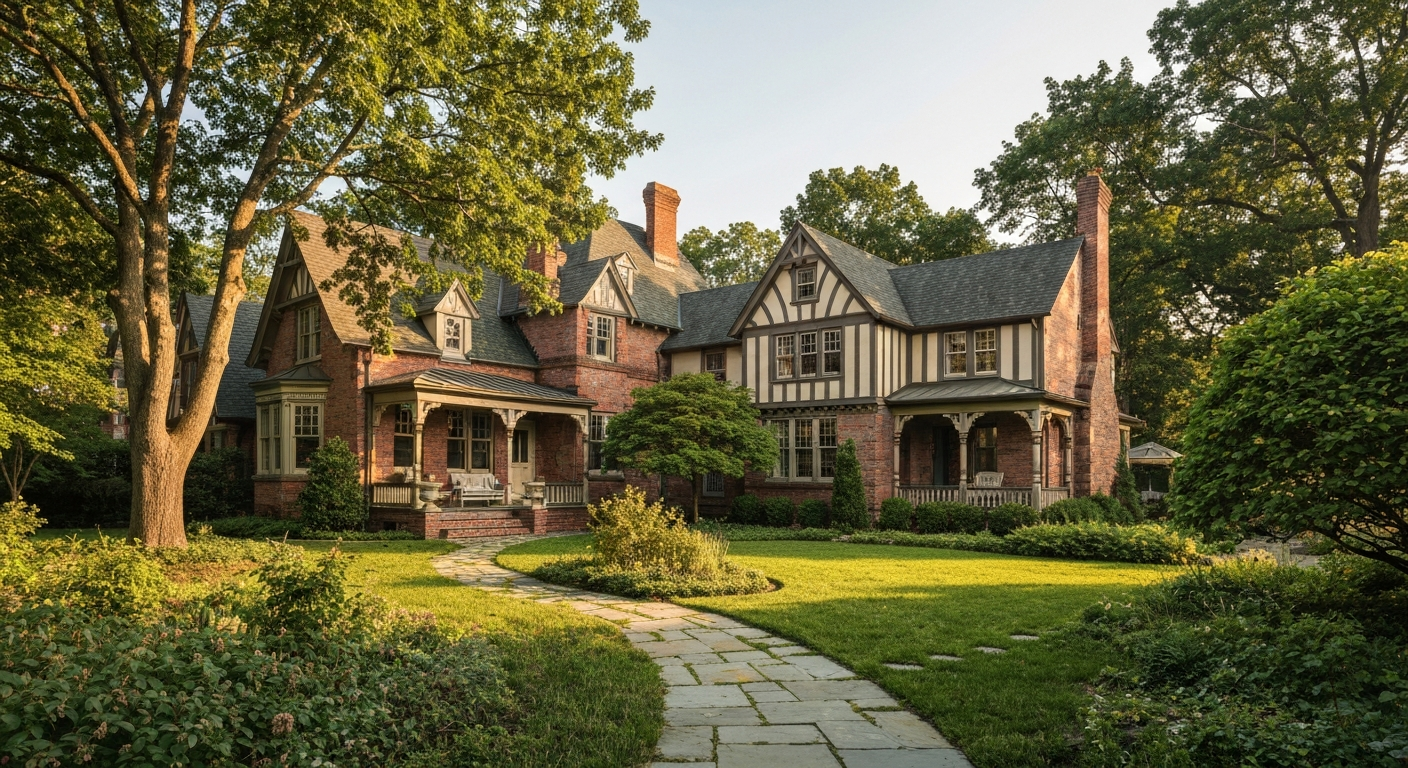 Charming historic home architecture representing Vinings Village
