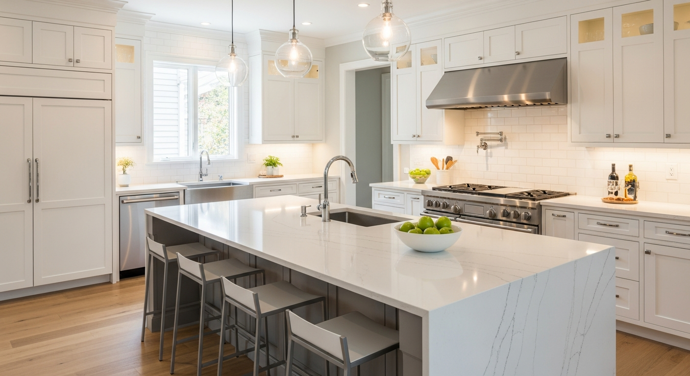 Beautiful newly remodeled kitchen in Chicago