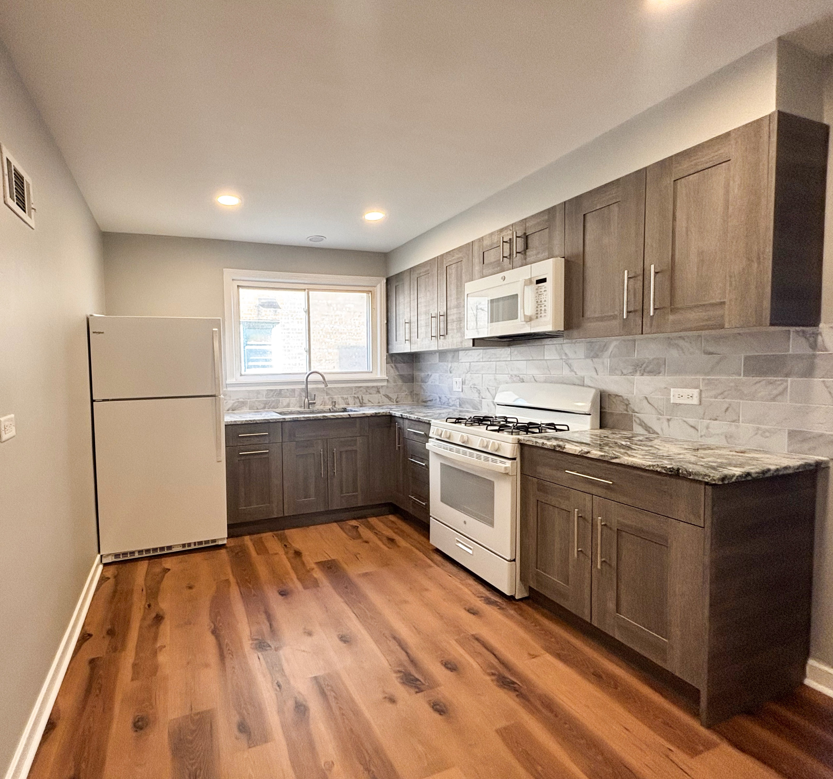 Beautiful modern kitchen after remodeling