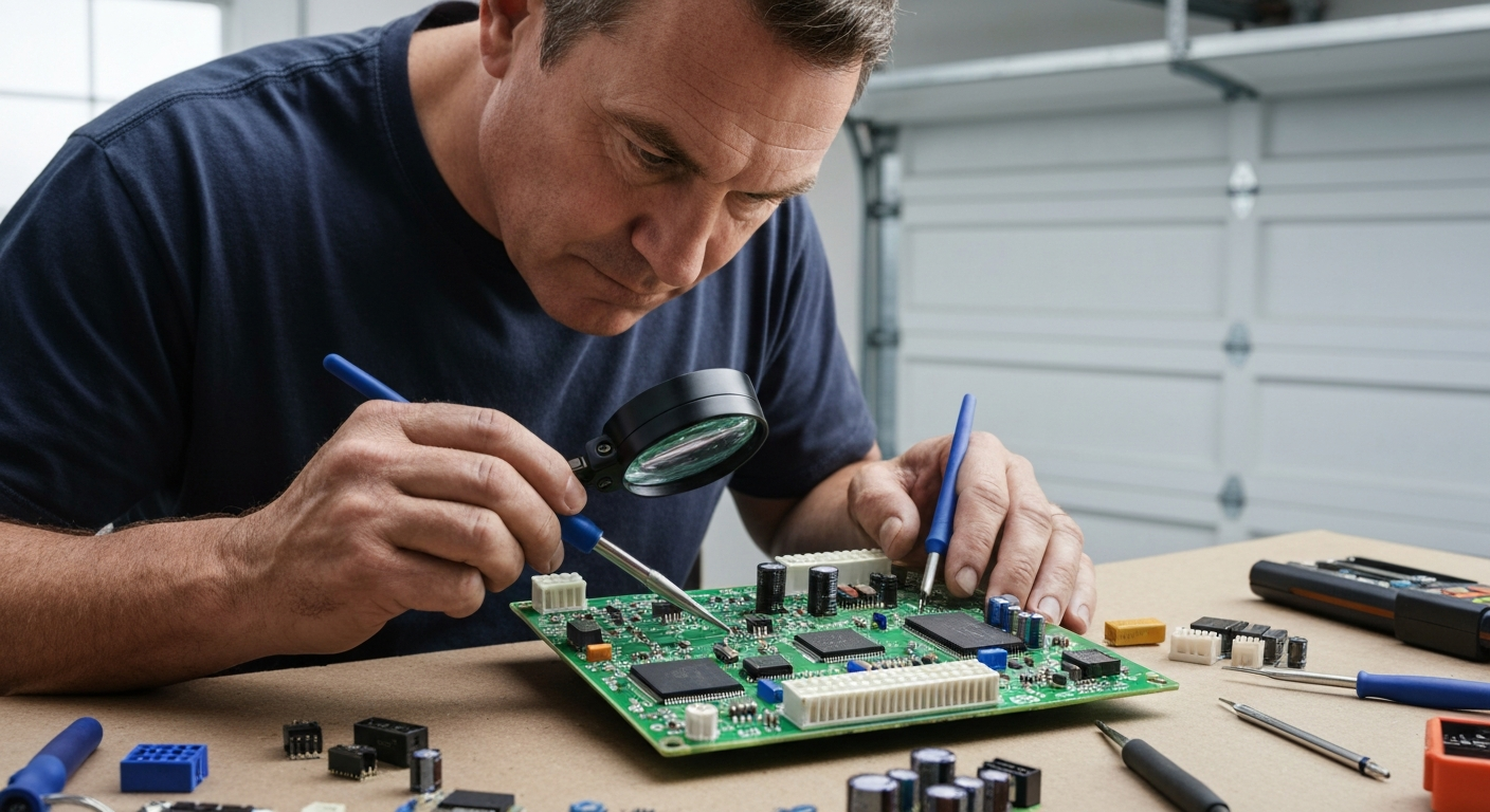 Garage Door Opener Motor Repair illustration