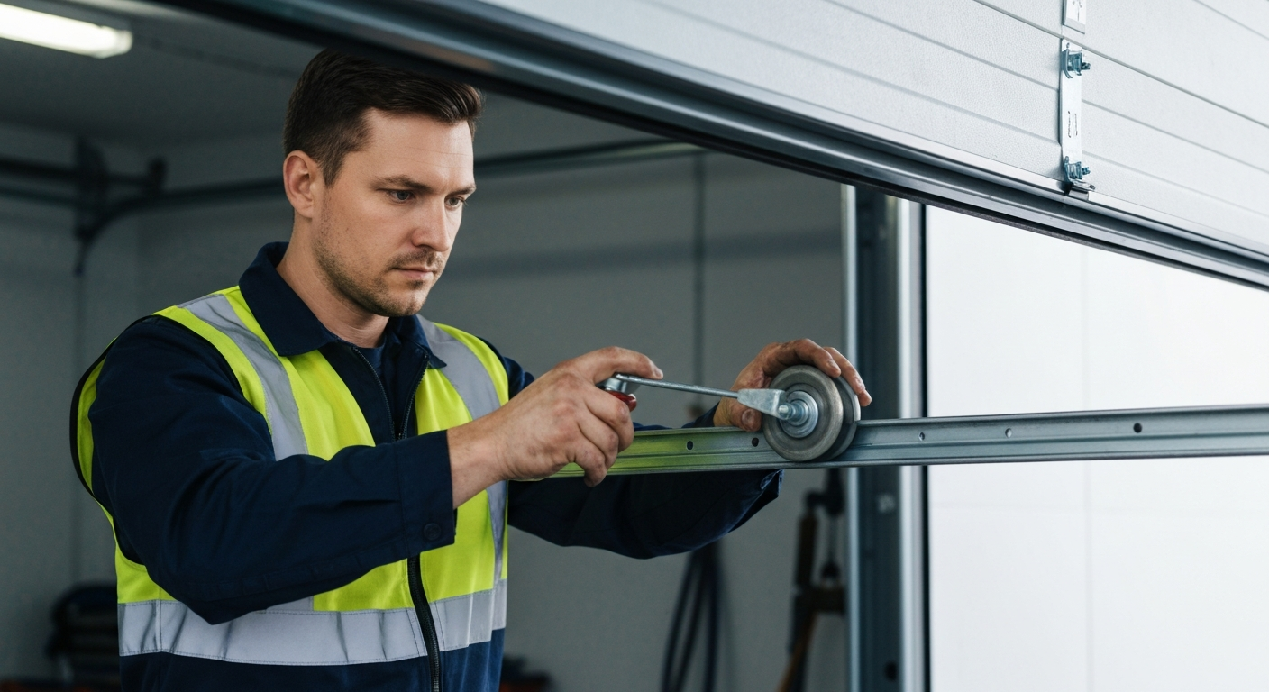 Garage Door Rollers Replacement illustration