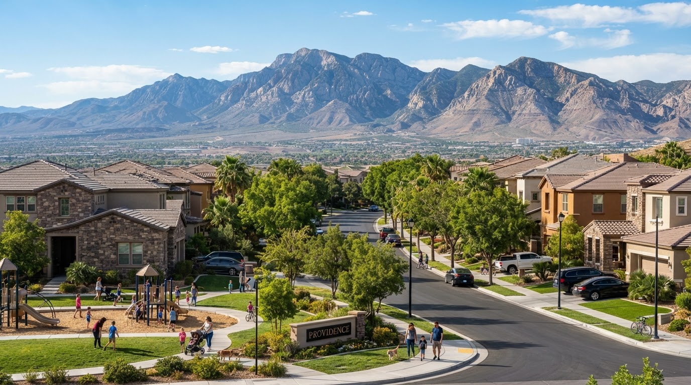 Providence northwest Las Vegas master-planned residential community with mountain views