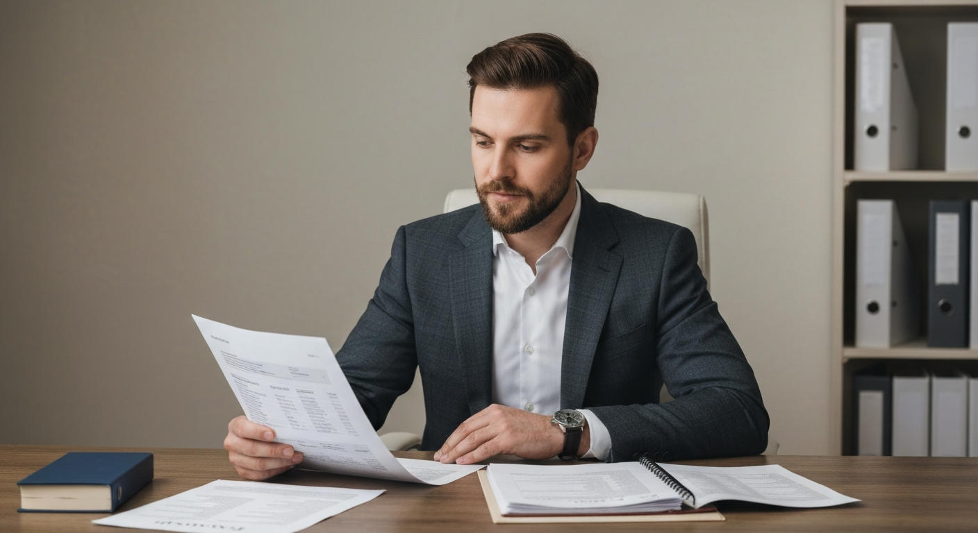 Homeowner reviewing property value