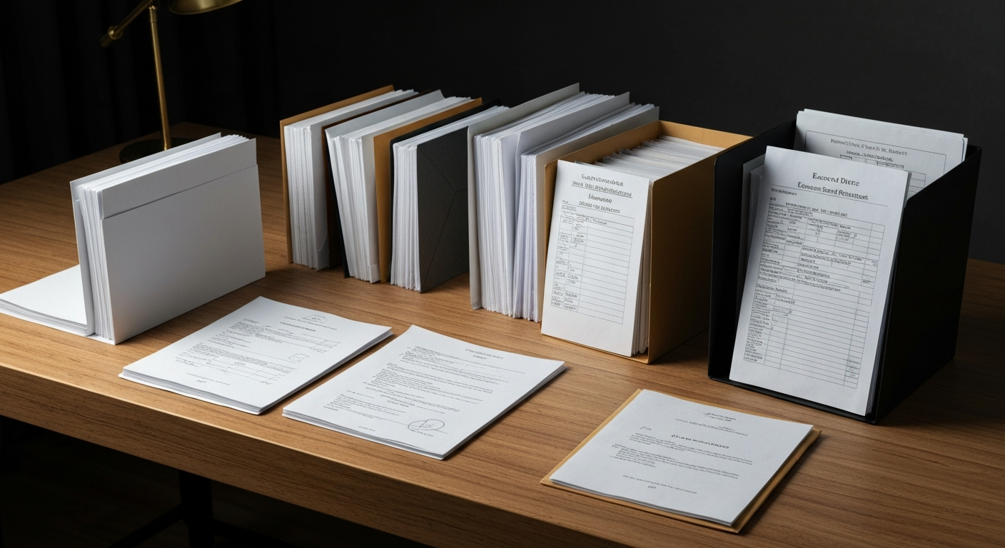 Estate files and property records organized