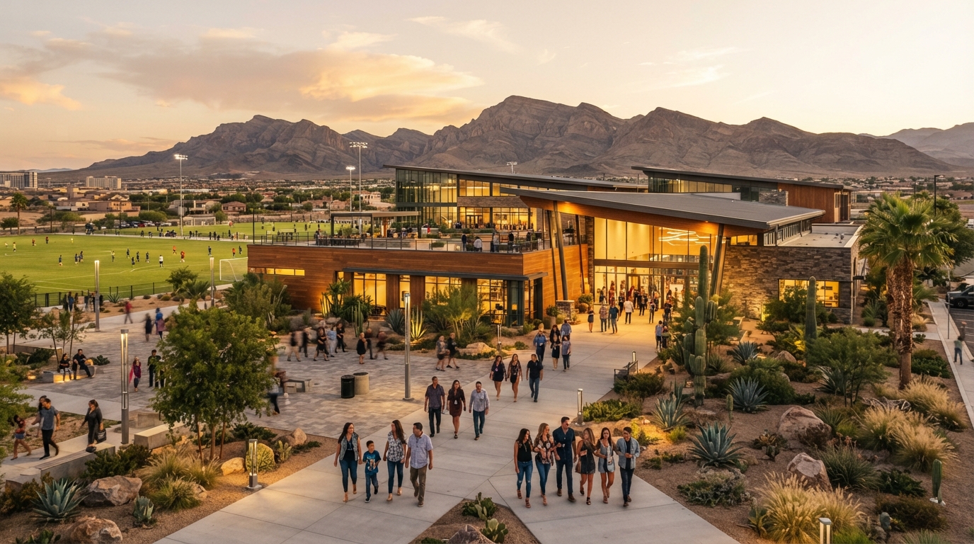Illustrative sports and entertainment setting in Henderson Las Vegas