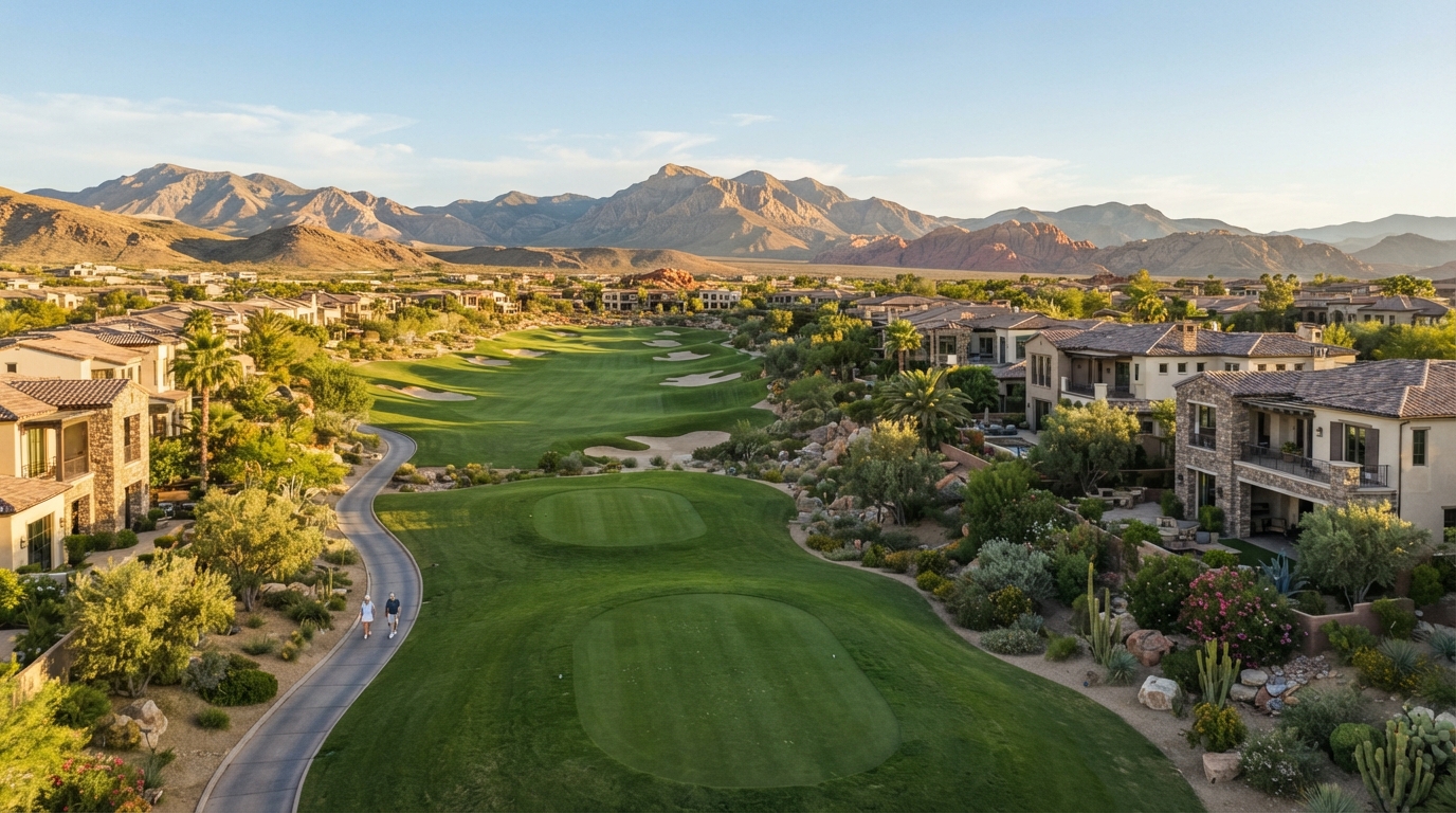 Illustrative Southern Las Vegas golf and master-planned community environment