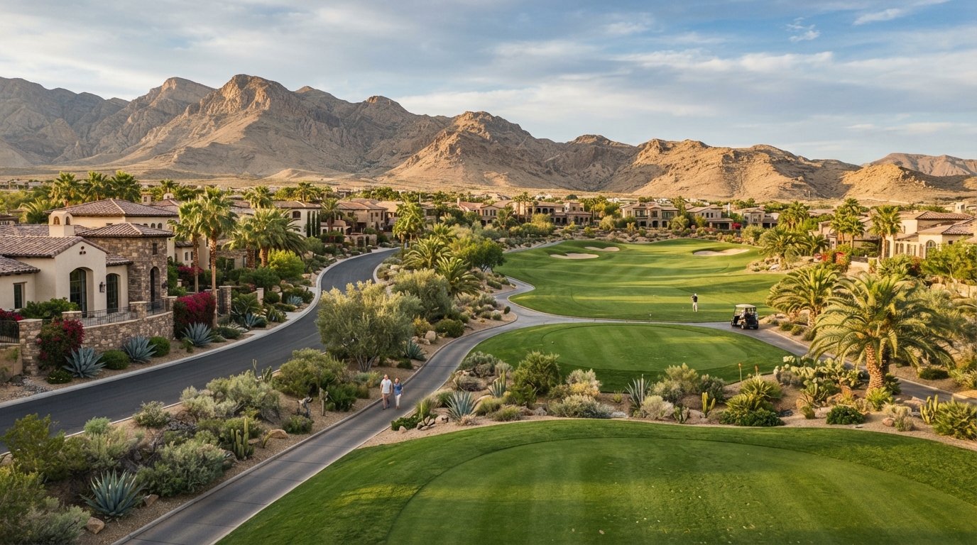 Illustrative Southern Las Vegas golf and master-planned community environment