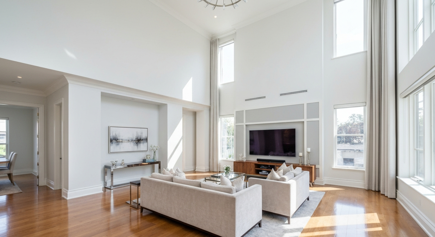 Bright modern home interior