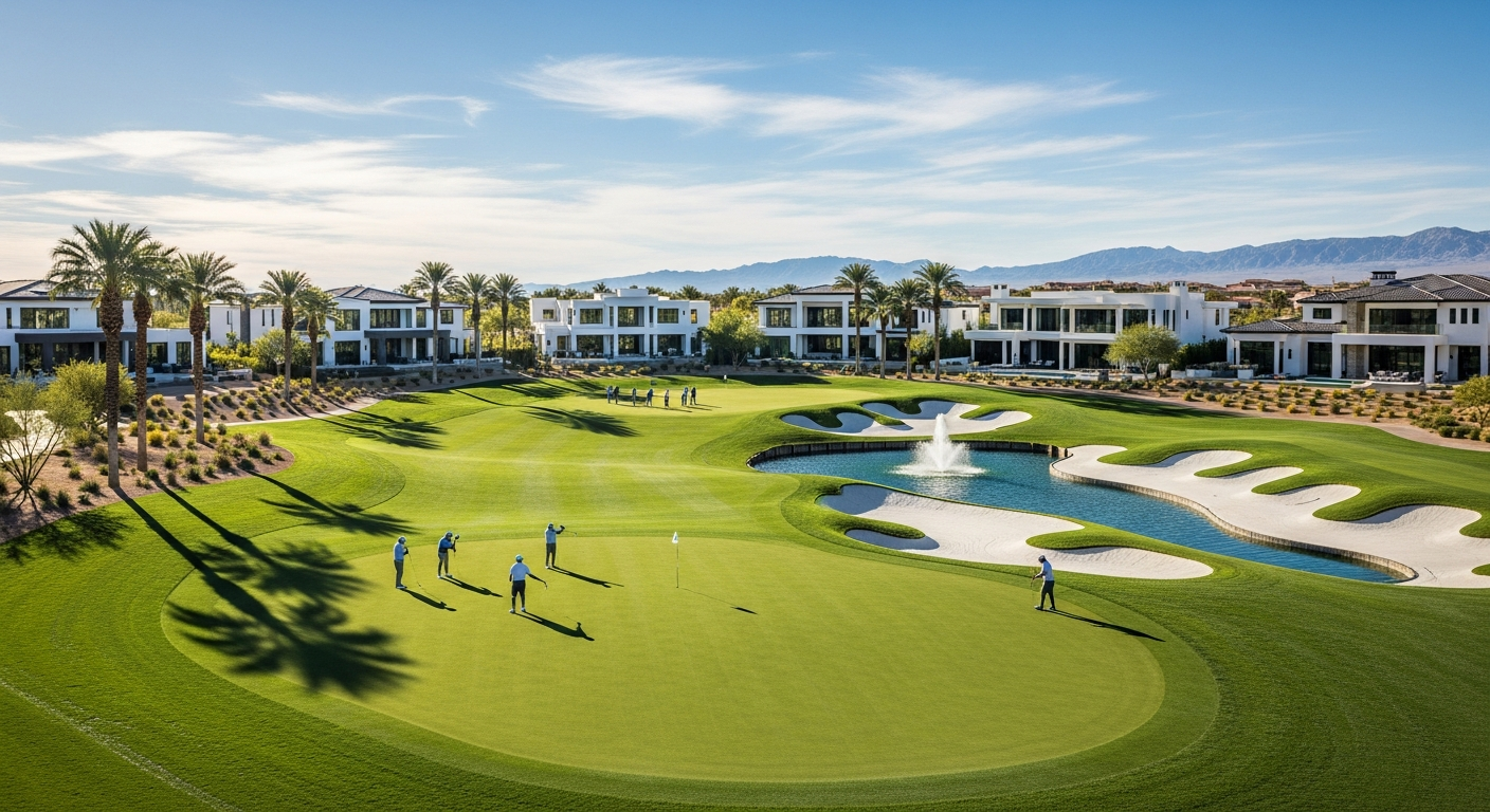 Luxury golf course in Las Vegas