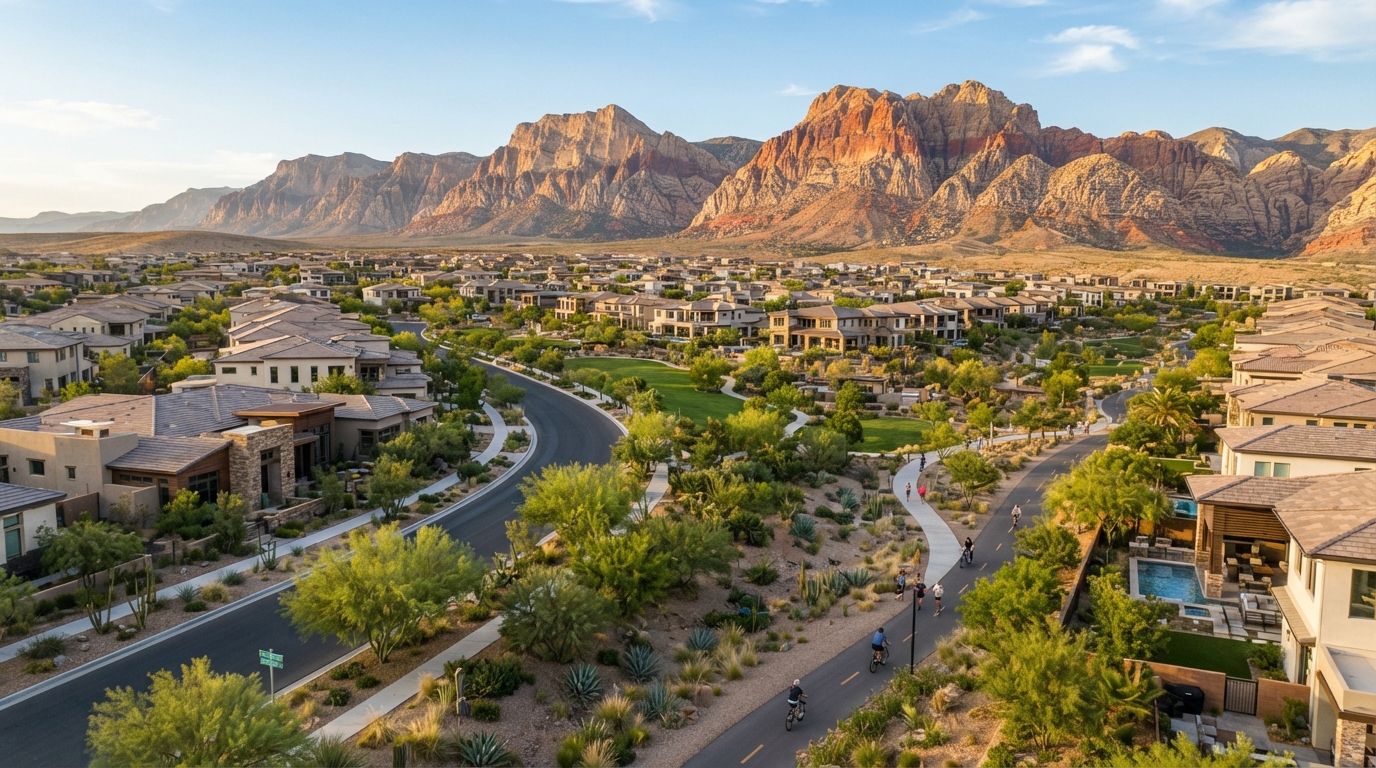 Illustrative Summerlin master-planned community environment in Las Vegas Nevada