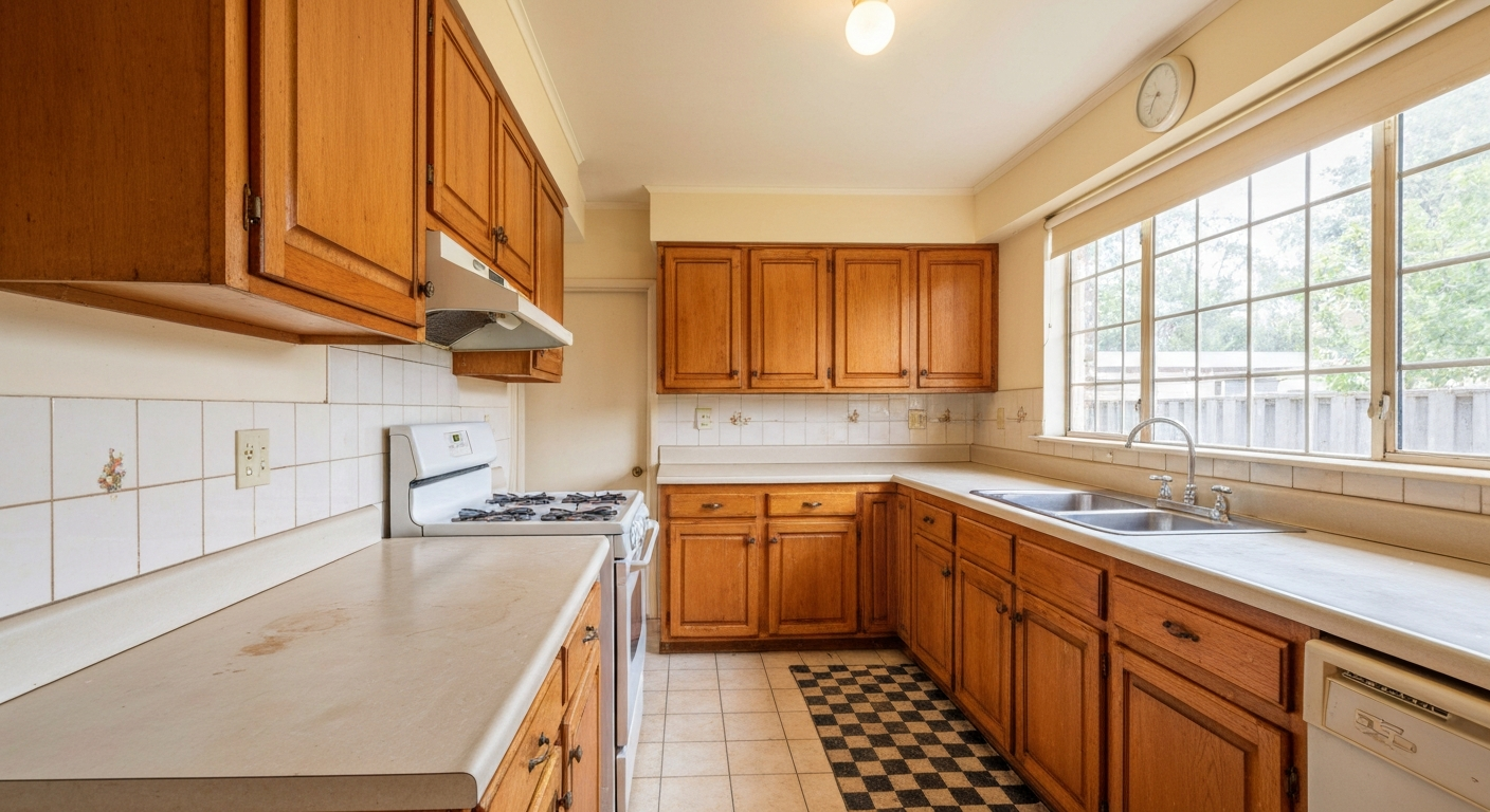 Home interior needing updates