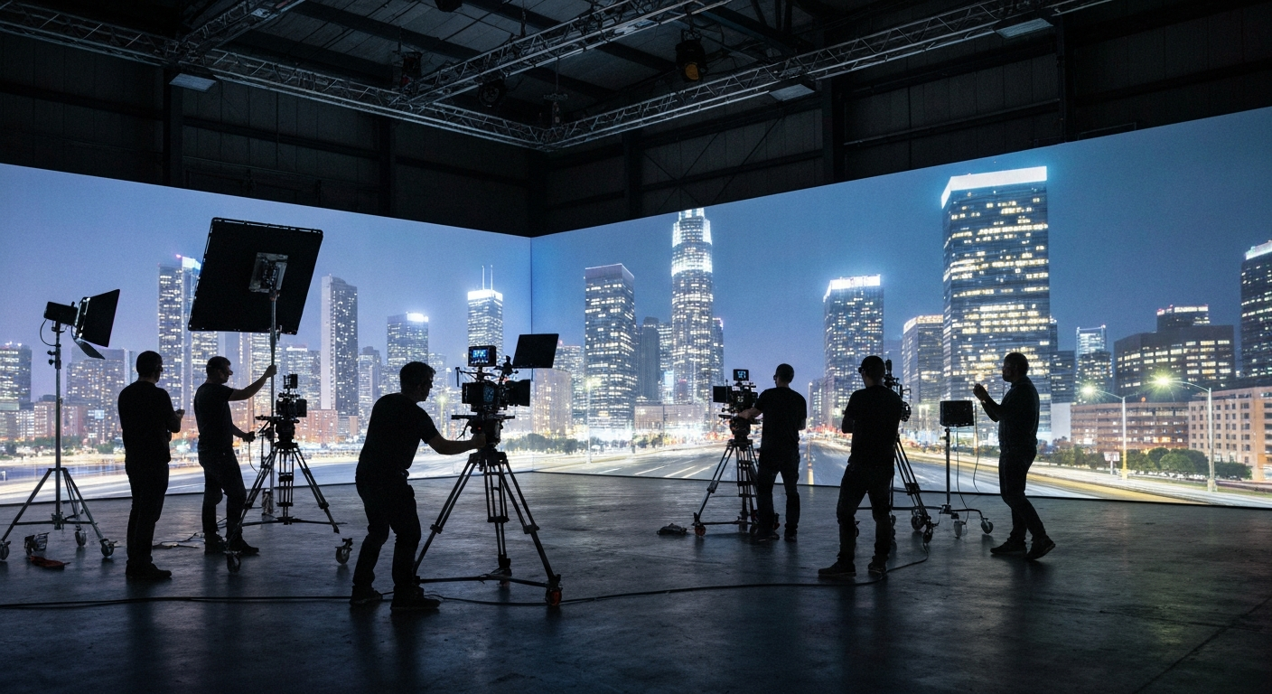 Behind the scenes of an LED volume virtual production