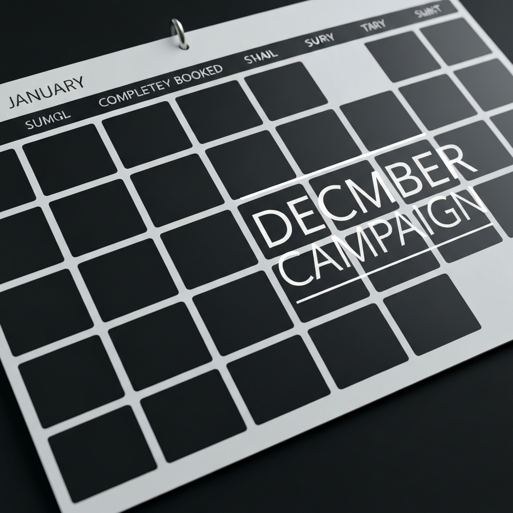 The December Campaign That Fills Your January Calendar Before New Year