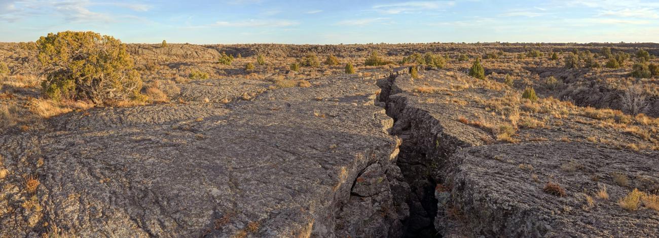 Hell's Half Acre lava field near Idaho Falls