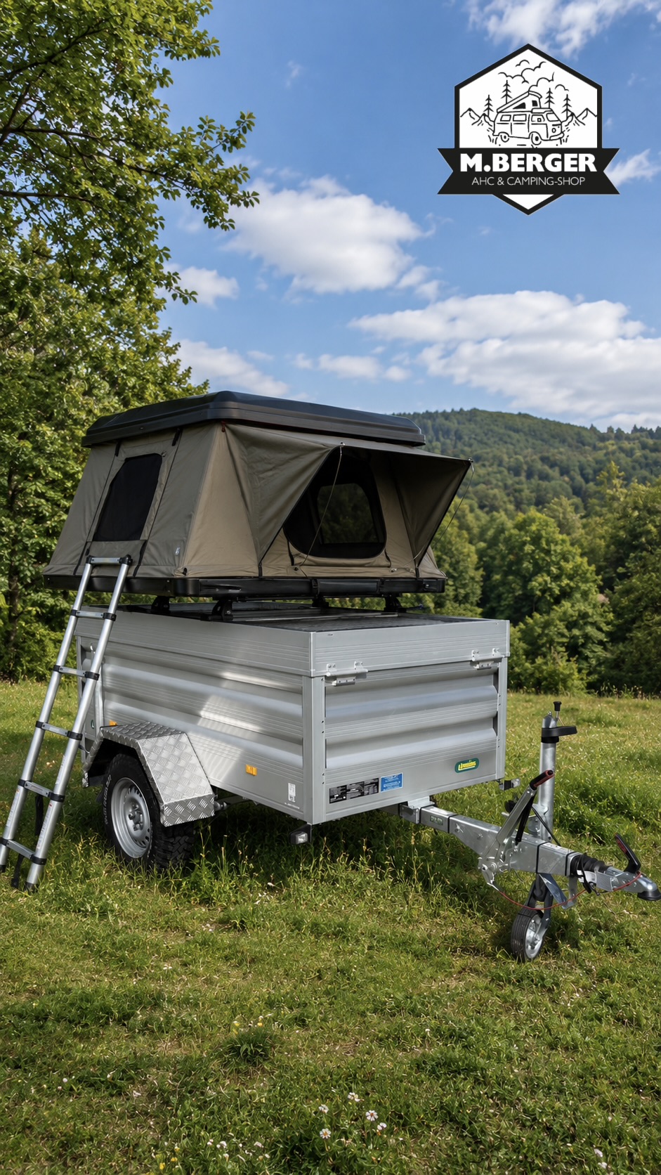 Deckelanhänger mit Dachzelt Bild 7