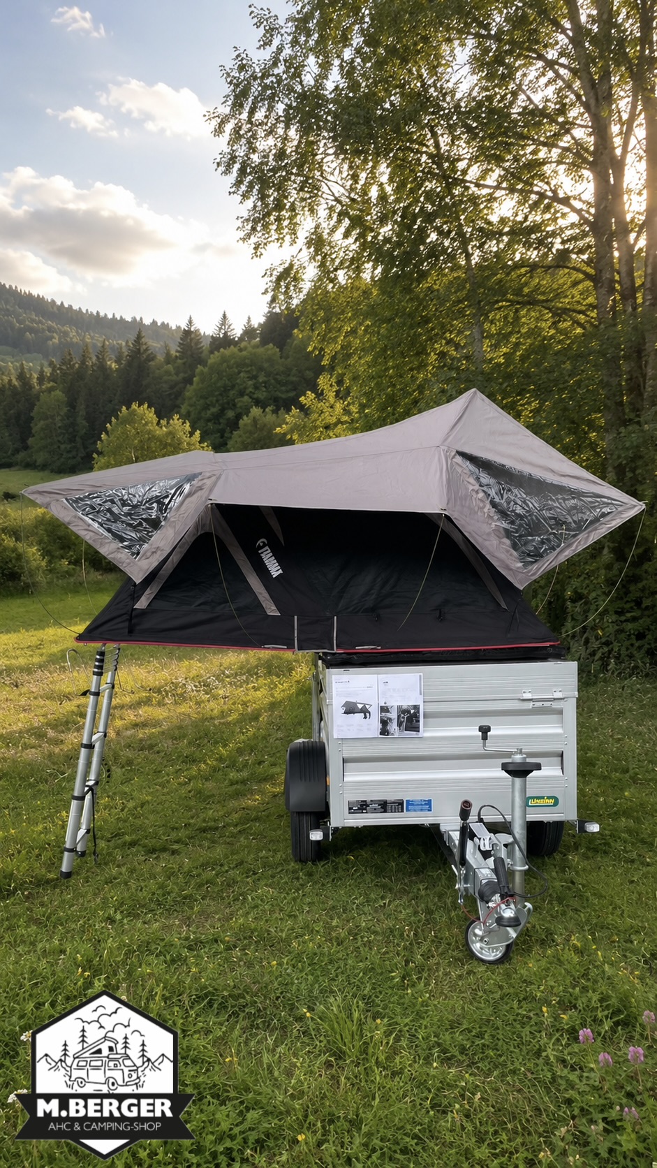 Deckelanhänger mit Dachzelt Bild 4