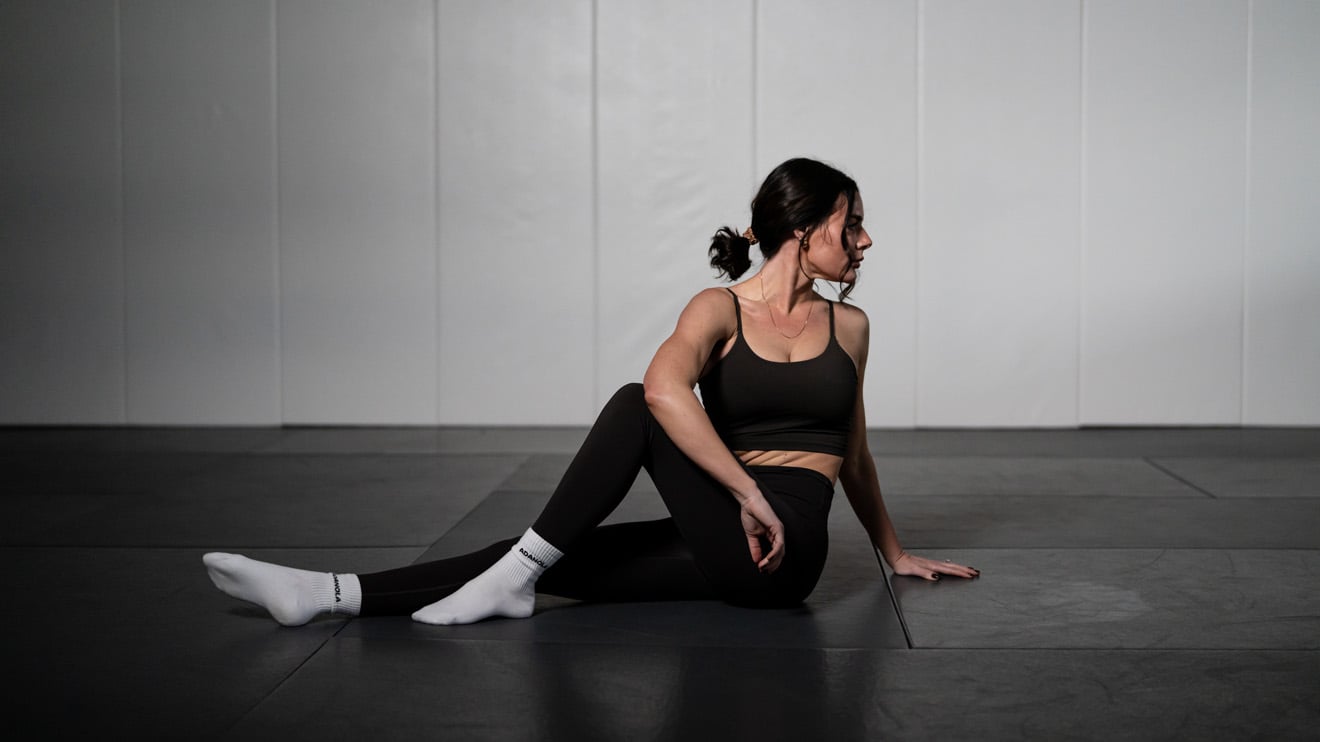 Woman on mat
