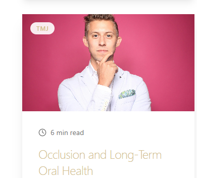 Occlusion and Long-Term Oral Health