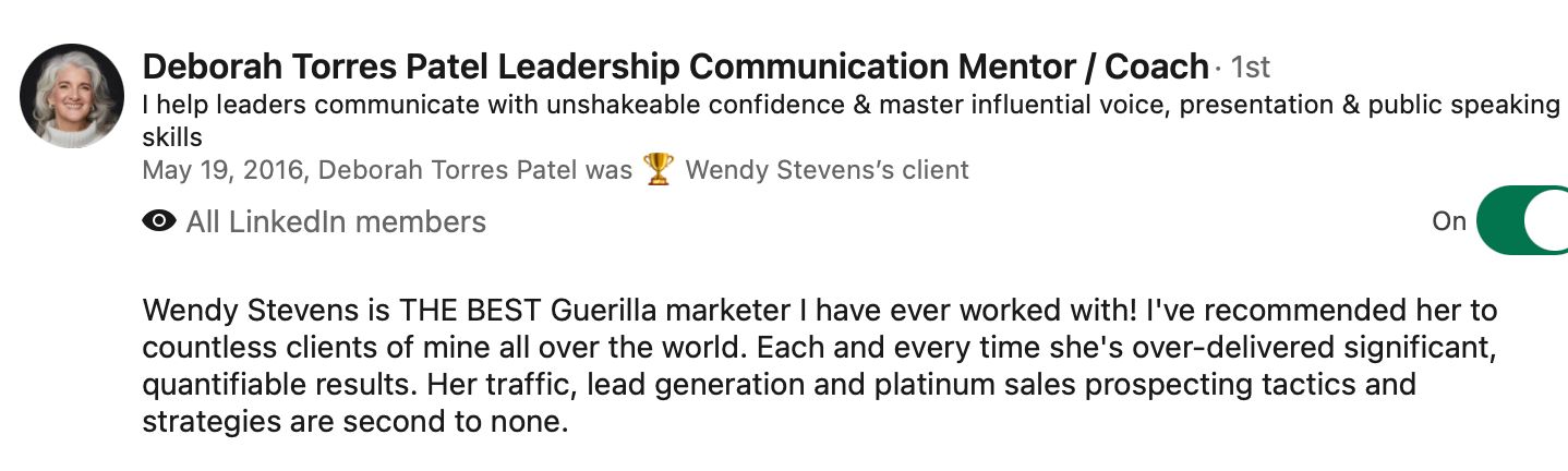 LinkedIn Recommendation 3