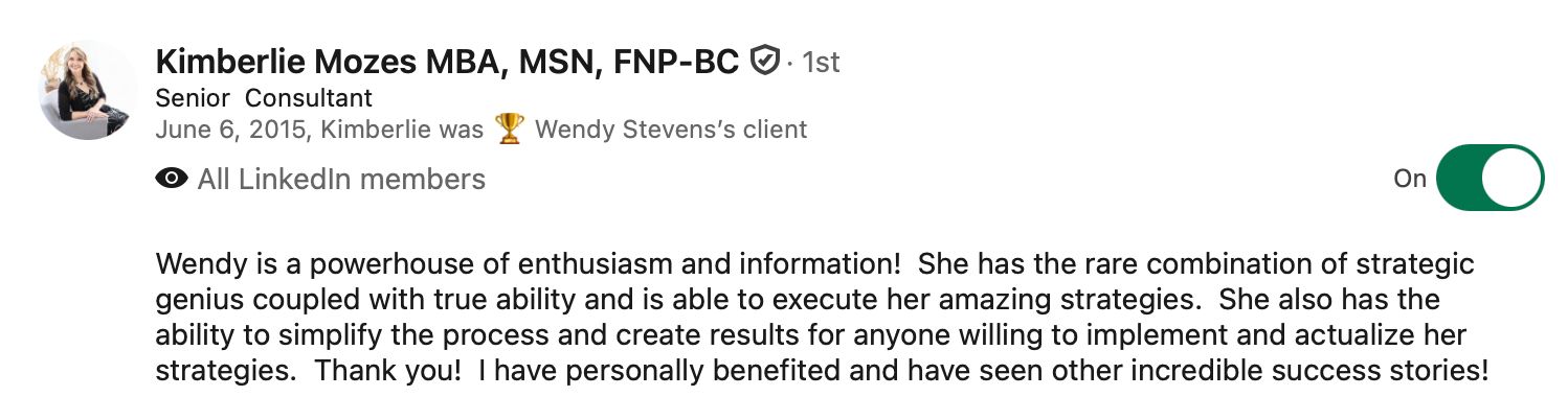 LinkedIn Recommendation 2