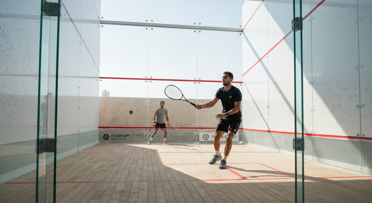 Squash training in Egypt