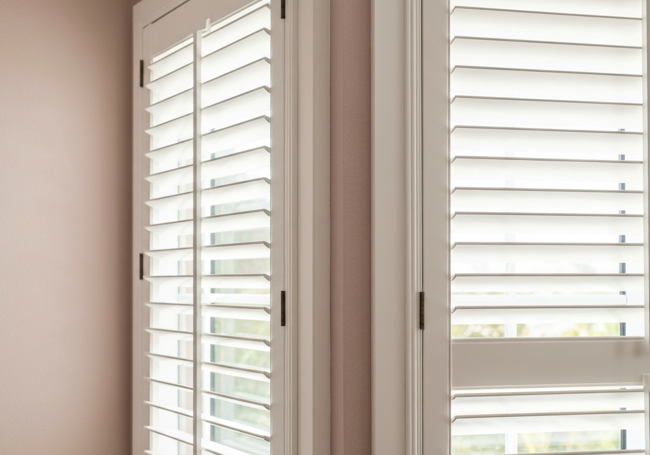 Comparison of plantation shutters and shades in a Florida home
