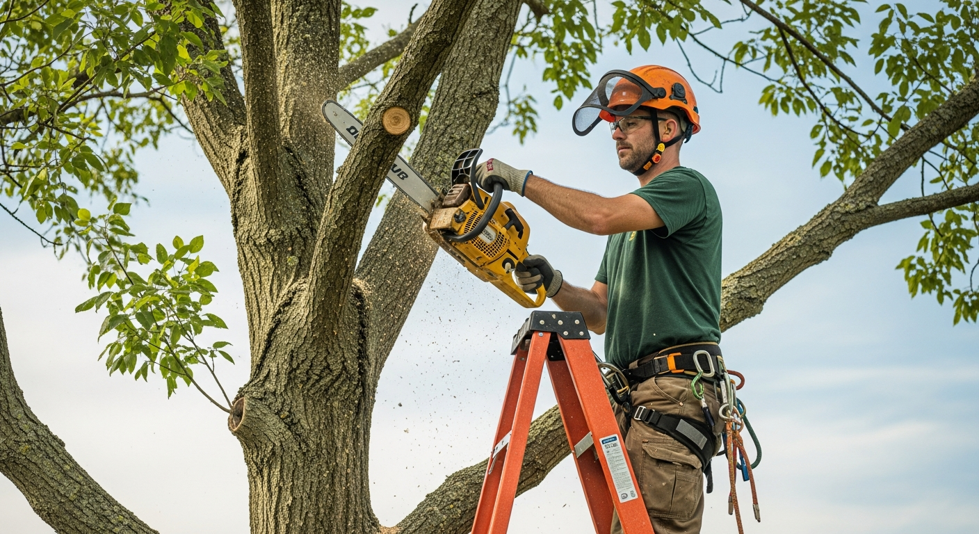 Tree trimming background