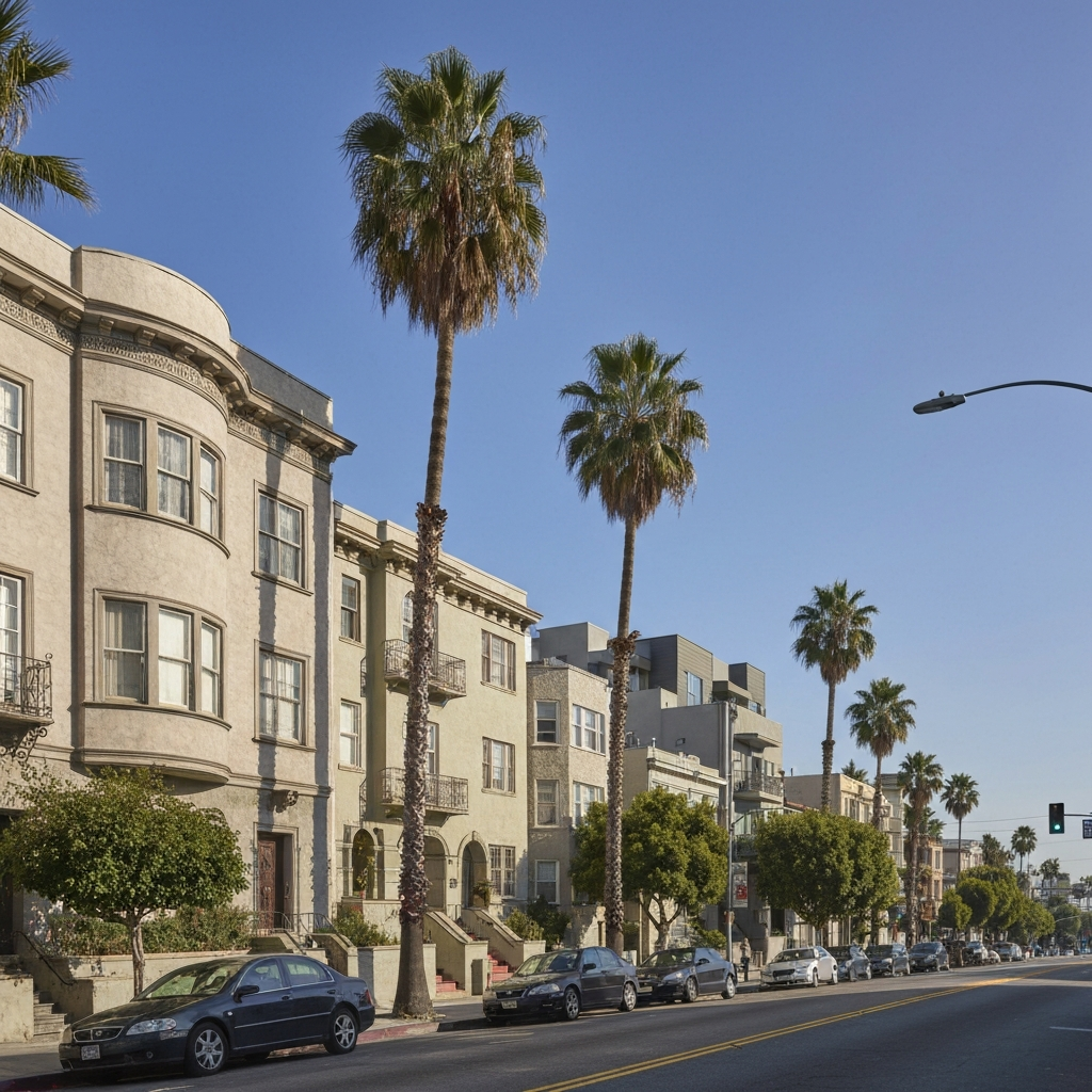 Hollywood neighborhood street