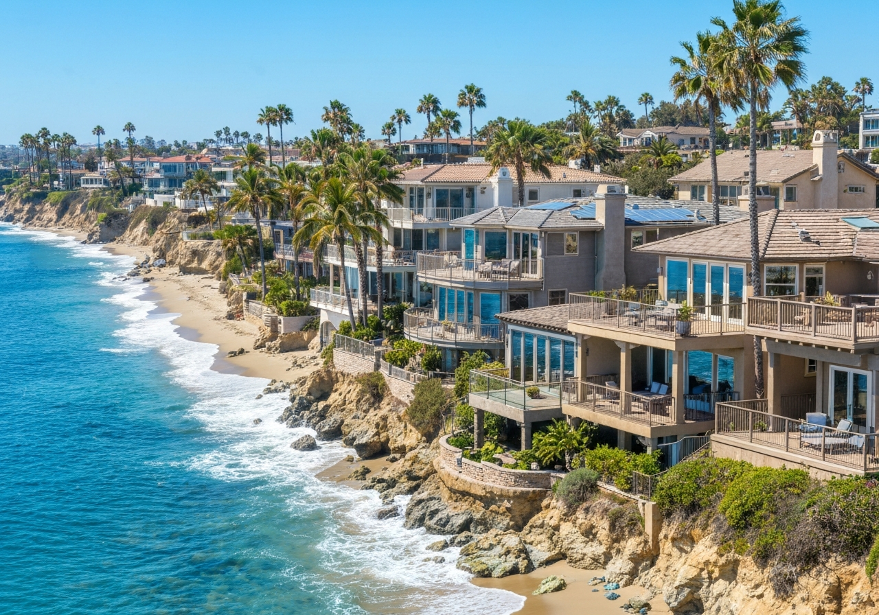 San Diego California real estate and coastline