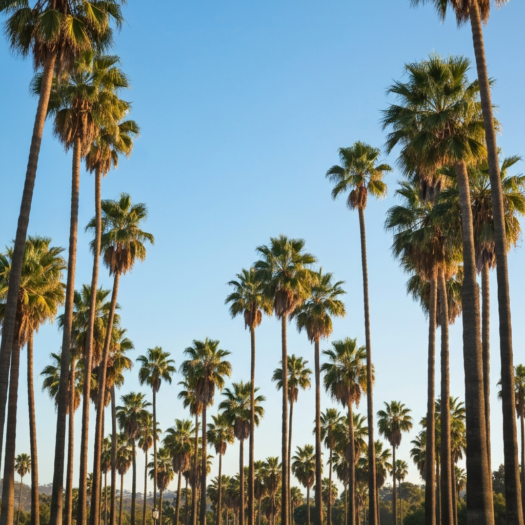 Los Angeles palm trees