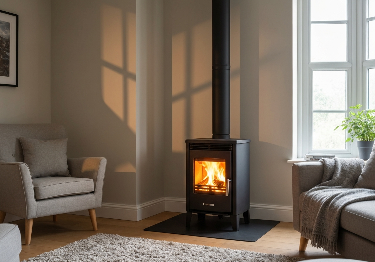 Pellet stove or freestanding wood stove