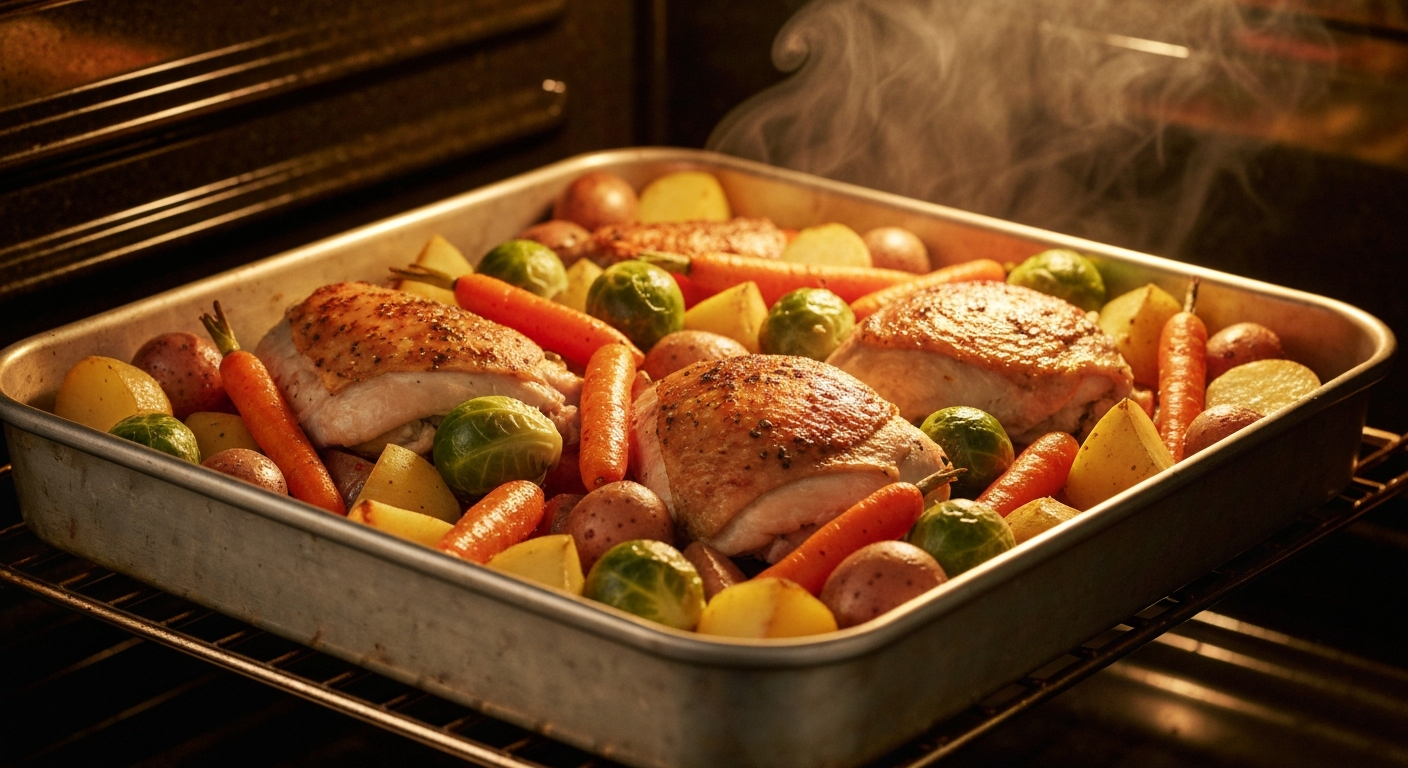 Chicken and Veggie Tray Bake